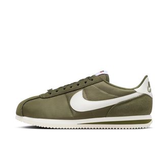 Nike Womens Cortez Textile Shoes in Green | DZ2795-204