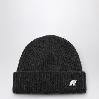 K-Way Brice Black Wool Bonnet