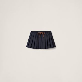 Miu Miu Pleated Batavia skirt