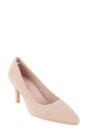 Elie Tahari Taj Pointed Cap Toe Pump in Natural at Nordstrom, Size 8.5