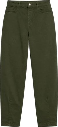 iBlues Liza Broek - Dames - Broeken - Groen - XS - Katoen - Broeken