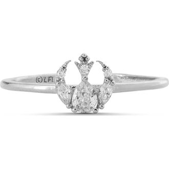 Girls Crew Star Wars Rebel Alliance Insignia Cubic Zirconia Ring in Silver at Nordstrom