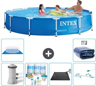 Intex Piscina Con Estructura Redonda - 366x76 Cm - 8-piezas S20478
