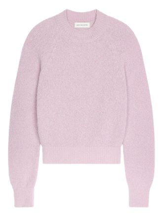 Dries Van Noten crew-neck sweater - women - Alpaca Wool/Merino/Nylon - M - Pink
