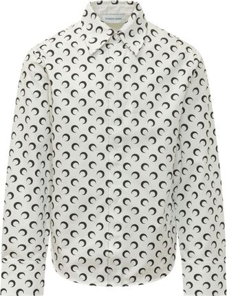 Marine Serre White Regular Printed Shirt