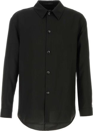 Giorgio Armani Black Viscose Shirt