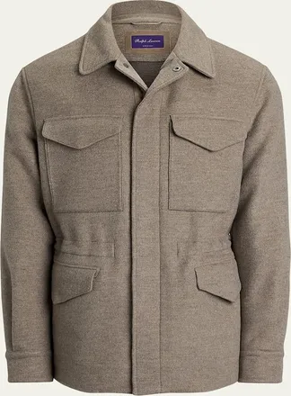 Ralph Lauren Purple Label Mens Ripley Wool-Cashmere Four Pocket Jacket