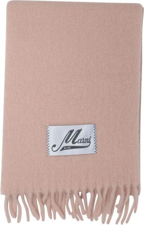 Marni Roze Alpaca Blend Sjaal - Dames - Wintersjaals - Roze - ONE Size - Accessoires