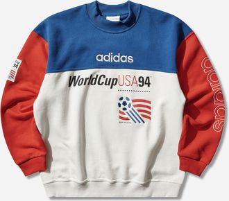 adidas Men s FIFA World Cup USA94 Crewneck Sweatshirt Team Royal Blue