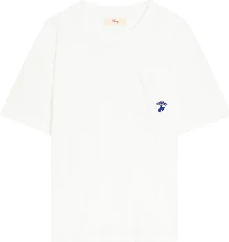 Cherry Los Angeles Western Athletic Logo-embroidered Cotton T-shirt - White - Xxl