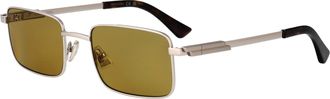 Bottega Veneta Unisex Sunglasses Bv1469s Silver Metal