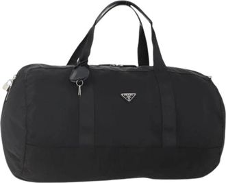 Prada Pre-owned Weekend Bags, female, Black, Size: ONE SIZE Pre-owned Boston Bag