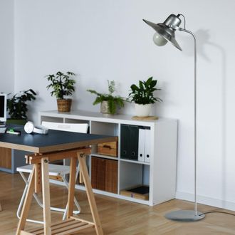 Tosel L&aacute;mpara para leer metal Alt.150cm aluminio Pantalla: aluminio