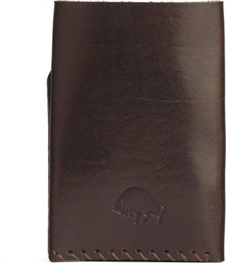 Ezra Arthur No. 2 Card Holder Wallet in Malbec at Nordstrom