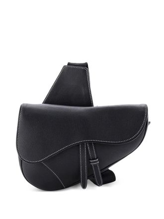 Dior Saddle Leather crossbody bag - women - Calf Leather - One Size - Black