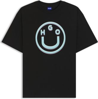 HUGO BOSS Cotton-jersey T-shirt with graphic print
