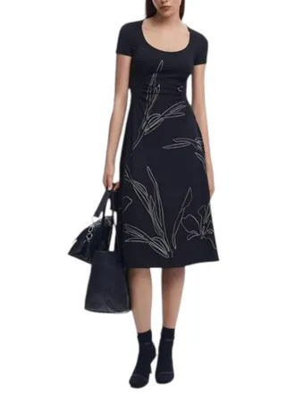 Desigual Womens Casual Dress In Black