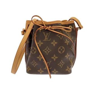 Louis Vuitton Pre-owned Monogram Nano Noe Schoudertas - Dames - Pre-owned - Bruin - Maat: ONE Size Tweed