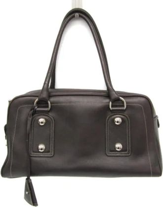 Bally Tweedehands leren handtassen - Dames - Vintage Handtas - Bruin - ONE Size - Leer - Vintage