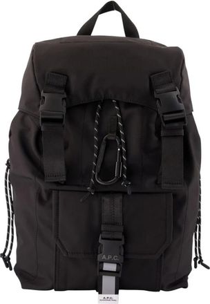 A.P.C. Trek 2.0 Rugzak - Heren - Rugzakken - Zwart - ONE Size - Nylon - Tassen