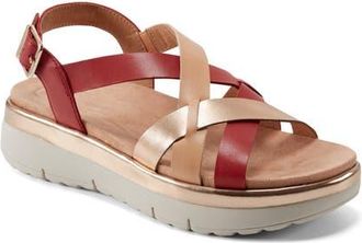 Easy Spirit Indie Slingback Platform Sandal in Red at Nordstrom, Size 7.5