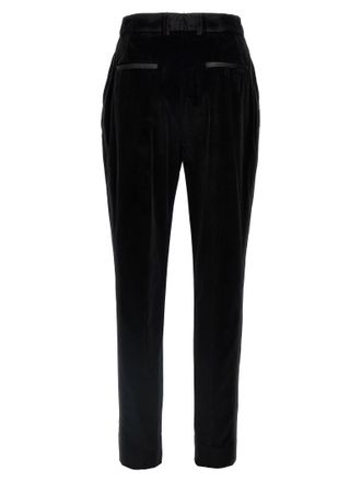 Dolce & Gabbana Womens Black Cotton Dress Pants