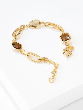 Talbots Meadow Dew Clasp Bracelet - Regent Taupe/Gold - 001 Talbots