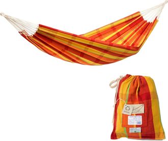 Amazonas Sandals Amazonas Barbados Cotton Double 2 Seat/Person Sized Classic Garden Hammock With Bag - Papaya