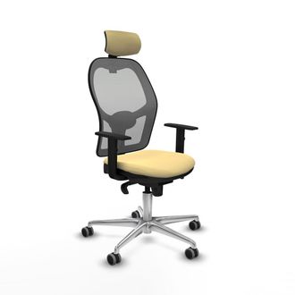 Piqueras y Crespo Piqueras Y Crespo Silla De Oficina Crema Con Reposabrazos