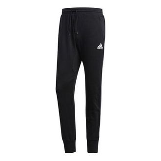 adidas Logo Knit Drawstring Sports Pants Black DX6785