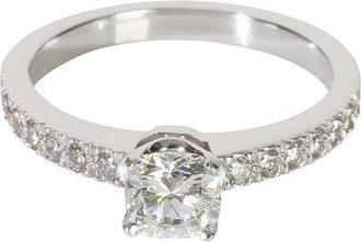 Tiffany & Co. Cushion Novo Platinum 0.16 ct. tw. Diamond Engagement Ring (Authentic Pre-Loved)