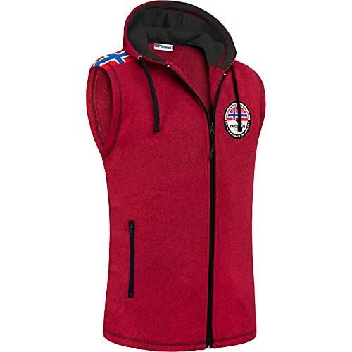 Nebulus Norway Gilet Polaire Homme (Modèle P5860 Homme, Rouge