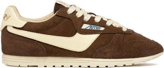 Autry Brown Lace Up Sneakers