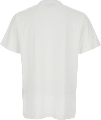 Stone Island Logo-Patch Crew Neck T-Shirt - White