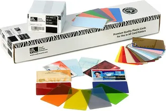 Zebra 104523-210 Tarjeta De Pvc Premier Cr80 De Alta Calidad Conforme A Iso 30 Mil Blanca