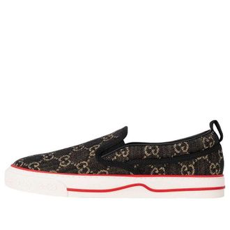 Gucci Tennis 1977 Slip-On GG Black 643489-UN360-1294