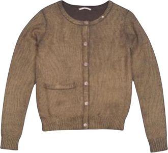 Gas Wollen Cardigan - Dames - Vesten - Bruin - XS - Wol - Truien & Vesten