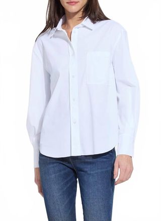 Lyss&eacute; Desire Balloon Sleeve Shirt In White