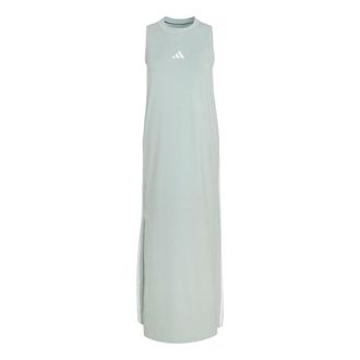 adidas (WMNS) adidas Essentials 3-Stripes Long Racerback Dress Wonder Sage White KT0535