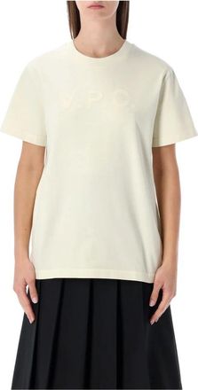 A.P.C. Standard Grand VPC T-shirt - Dames - T-shirts - Beige - S - Katoen - Tops