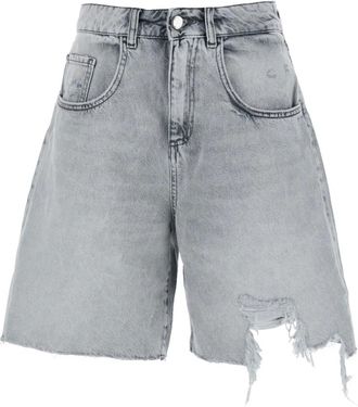 Icon Denim Los Angeles Mujer, Pantalones cortos, Gris, Talla: W26