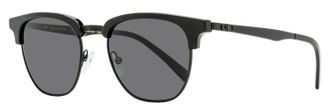 Ferragamo Ferragamo Mens Square Brow Line Sunglasses SF307S 001 Black 53mm