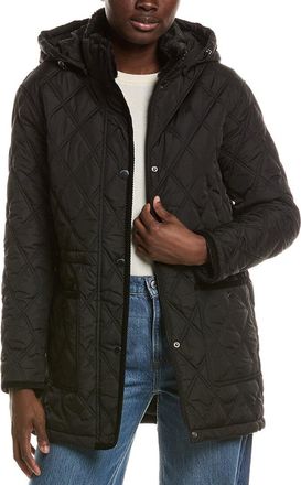 Shelli Segal Snowchic Diamond Quilt Coat
