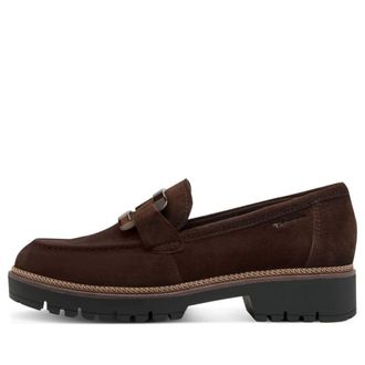 Tamaris Loafers, female, Brown, 7 UK, Leather Slipper
