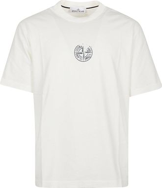 Stone Island Logo Iconic Cotton T-Shirt