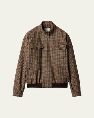 Miu Miu Check Wool Zip Jacket