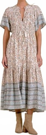 Elan Collins Midi Dress In Blue Whimsy