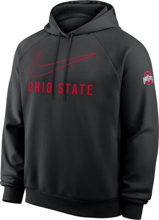 Nike Ohio State Premium Performance Nike Mens Dri-FIT College Pullover Hoodie in Black | 03EJ00AOH-0SF