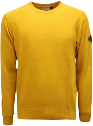 Roy Rogers Wolblend Sweater Corona Model - Heren - Ronde hals truien - Geel - S - Wol - Truien & Vesten