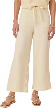 Splendid Lounge Wide Leg Crop Jeans In Honeysuckle